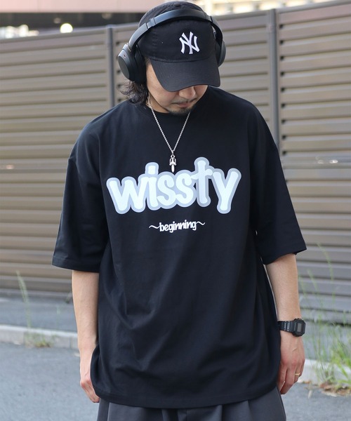 wissty(ウィスティー)の「wissty-ロゴT(Tシャツ/カットソー・メンズ・ホワイト系2/ブラック系2/ブラック/ホワイト・M/L)」の21枚目の写真