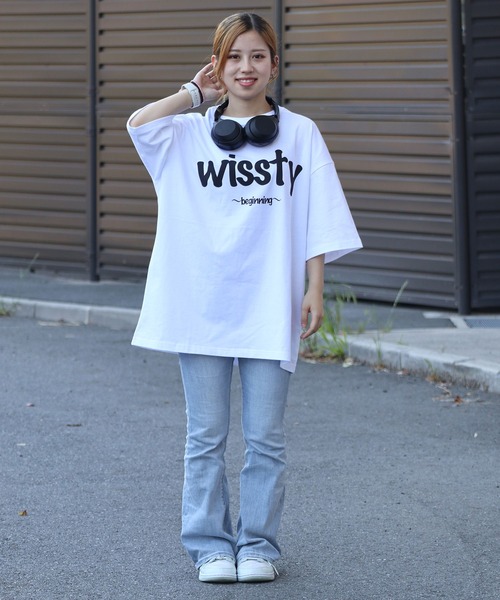 wissty(ウィスティー)の「wissty-ロゴT(Tシャツ/カットソー・メンズ・ホワイト系2/ブラック系2/ブラック/ホワイト・M/L)」の16枚目の写真