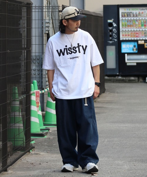 wissty(ウィスティー)の「wissty-ロゴT(Tシャツ/カットソー・メンズ・ホワイト系2/ブラック系2/ブラック/ホワイト・M/L)」の10枚目の写真