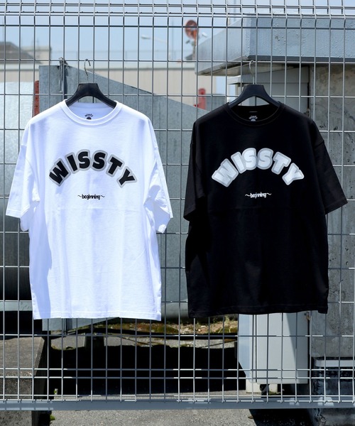 wissty(ウィスティー)の「wissty-ロゴT(Tシャツ/カットソー・メンズ・ホワイト系2/ブラック系2/ブラック/ホワイト・M/L)」の7枚目の写真
