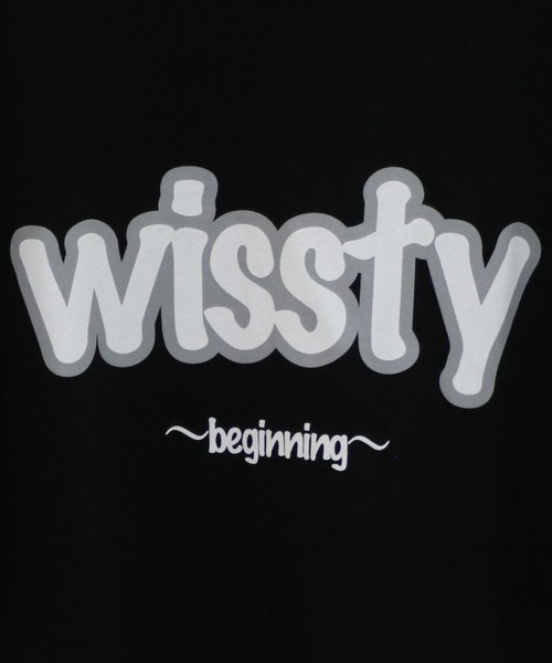 wissty(ウィスティー)の「wissty-ロゴT(Tシャツ/カットソー・メンズ・ホワイト系2/ブラック系2/ブラック/ホワイト・M/L)」の13枚目の写真
