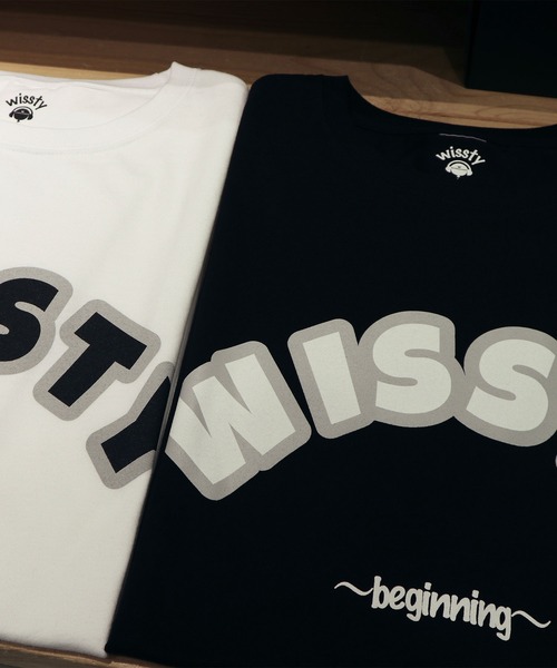 wissty(ウィスティー)の「wissty-ロゴT(Tシャツ/カットソー・メンズ・ホワイト系2/ブラック系2/ブラック/ホワイト・M/L)」の9枚目の写真