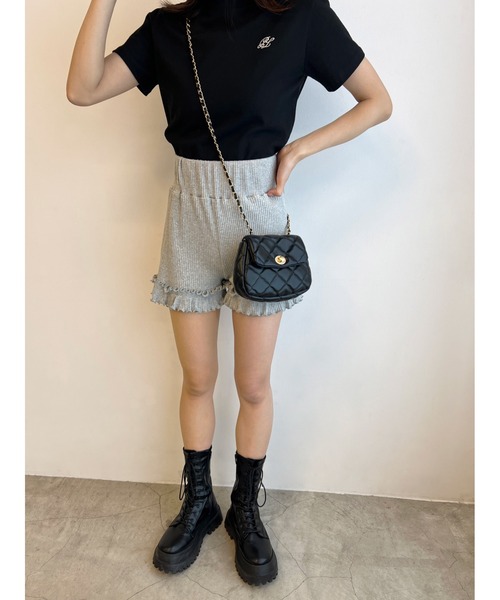 PHILLY（フィリー）の「フリルリブショートパンツ（その他パンツ・レディース・ブラック/グレー・FREE）」の19枚目の写真