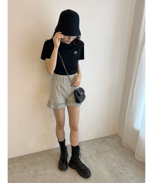 PHILLY（フィリー）の「フリルリブショートパンツ（その他パンツ・レディース・ブラック/グレー・FREE）」の20枚目の写真