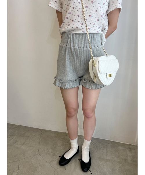 フリルリブショートパンツ（その他パンツ）｜PHILLY（フィリー