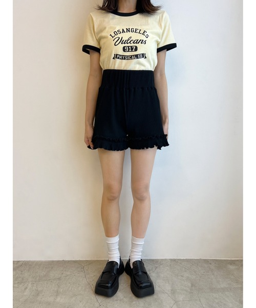 PHILLY（フィリー）の「フリルリブショートパンツ（その他パンツ・レディース・ブラック/グレー・FREE）」の13枚目の写真