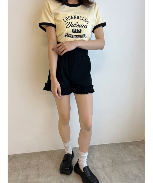 PHILLY（フィリー）の「フリルリブショートパンツ（その他パンツ・レディース・ブラック/グレー・FREE）」の15枚目の写真