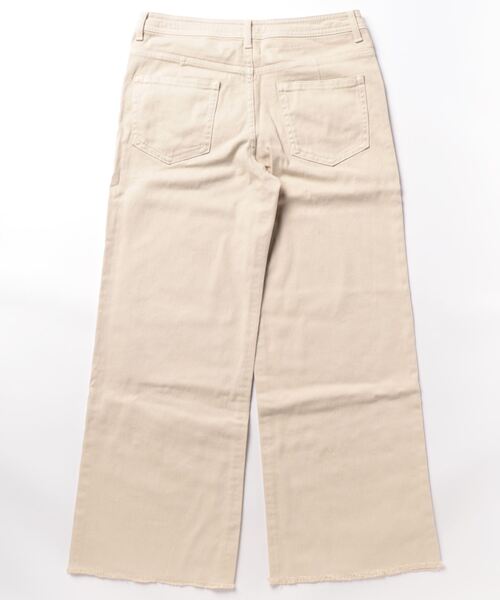 GEVS.(ジェイヴィス)の「<大きいサイズ> カラーワイドデニムパンツ GEVS.(デニムパンツ・レディース・ブラウン/ベージュ系/チャコール・80/84/88/92/96/98/106/114/122)」の5枚目の写真