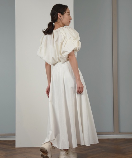 I_am（アイアム）の「front ribbon design skirt / フロントリボンデザインスカート（スカート・レディース・アイボリー/ブルー系・FREE）」の13枚目の写真