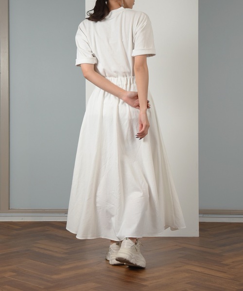 I_am（アイアム）の「front ribbon design skirt / フロントリボンデザインスカート（スカート・レディース・アイボリー/ブルー系・FREE）」の16枚目の写真