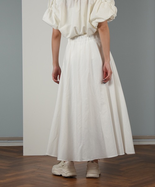 I_am（アイアム）の「front ribbon design skirt / フロントリボンデザインスカート（スカート・レディース・アイボリー/ブルー系・FREE）」の8枚目の写真