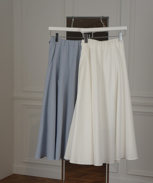 I_am（アイアム）の「front ribbon design skirt / フロントリボンデザインスカート（スカート・レディース・アイボリー/ブルー系・FREE）」の18枚目の写真