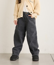 【KIDS】【TYPY DENIM】甘織り裾フリンジカーブデニム
