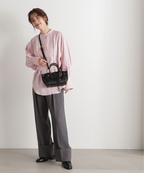 N.（N. Natural Beauty Basic）（エヌエヌナチュラルビューティーベーシック）の「◆ウエストタックチュニックブラウス（シャツ/ブラウス・レディース・ブルー系その他/ピンク系その他/オフホワイト・MEDIUM）」の21枚目の写真