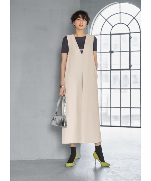 STYLE DELI（スタイルデリ）の「とろけるとろみリブカットソートップス（Tシャツ/カットソー・レディース・ホワイト/チャコールグレー/ブラック/オリーブ・MEDIUM）」の20枚目の写真