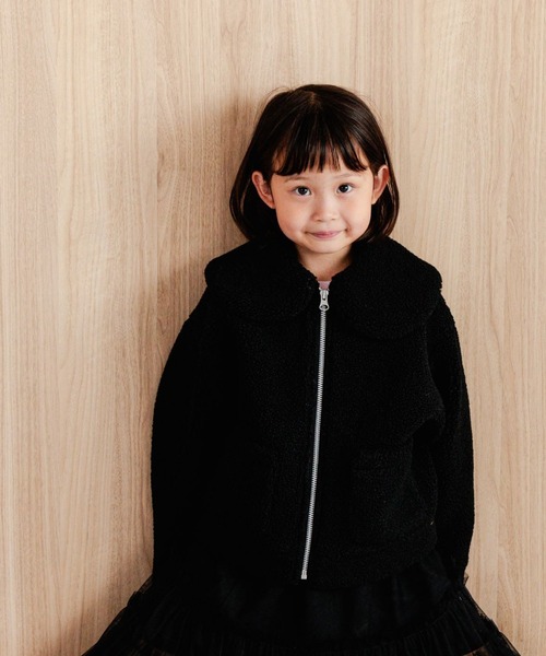 LOWRYS FARM(ローリーズファーム)の「ボアコート 906775(その他アウター・キッズ・ブラック/アイボリー/ブルー・120cm/130cm/110cm/150cm/140cm)」の13枚目の写真