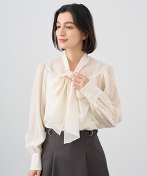 ANAYI | ウールボイルビッグボウ ブラウス(シャツ/ブラウス)