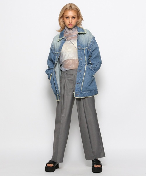 FOREVER 21(フォーエバー トゥエンティーワン)の「【2023AW】2WAYデニムジャケット(デニムジャケット・レディース・ブルー/ブラック・FREE)」の14枚目の写真