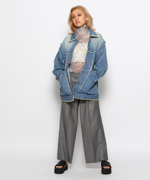 FOREVER 21(フォーエバー トゥエンティーワン)の「【2023AW】2WAYデニムジャケット(デニムジャケット・レディース・ブルー/ブラック・FREE)」の15枚目の写真
