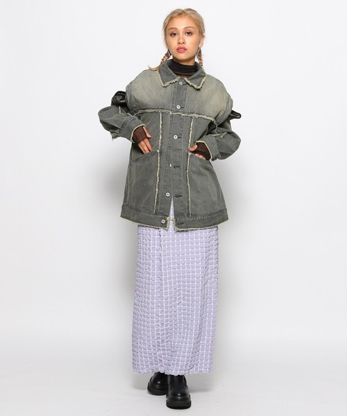 FOREVER 21(フォーエバー トゥエンティーワン)の「【2023AW】2WAYデニムジャケット(デニムジャケット・レディース・ブルー/ブラック・FREE)」の21枚目の写真