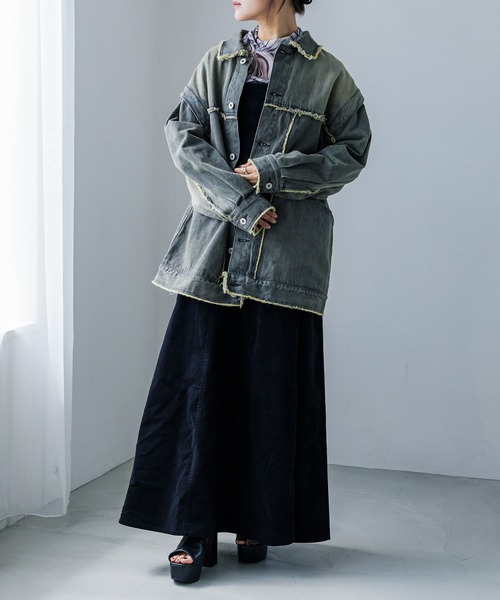 FOREVER 21(フォーエバー トゥエンティーワン)の「【2023AW】2WAYデニムジャケット(デニムジャケット・レディース・ブルー/ブラック・FREE)」の5枚目の写真