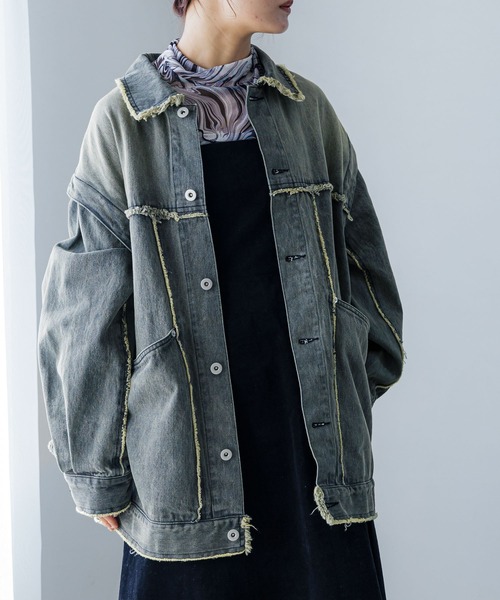 FOREVER 21(フォーエバー トゥエンティーワン)の「【2023AW】2WAYデニムジャケット(デニムジャケット・レディース・ブルー/ブラック・FREE)」の9枚目の写真