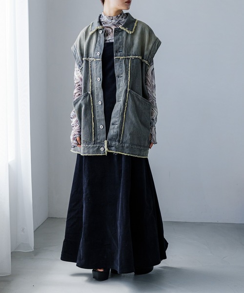 FOREVER 21(フォーエバー トゥエンティーワン)の「【2023AW】2WAYデニムジャケット(デニムジャケット・レディース・ブルー/ブラック・FREE)」の7枚目の写真