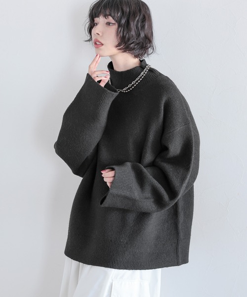 PAGEBOY（ページボーイ）の「ウールMIXマシュマロハイネック（ニット/セーター・レディース・オフホワイト/ブルー/ローズ/ブラック・FREE）」の10枚目の写真