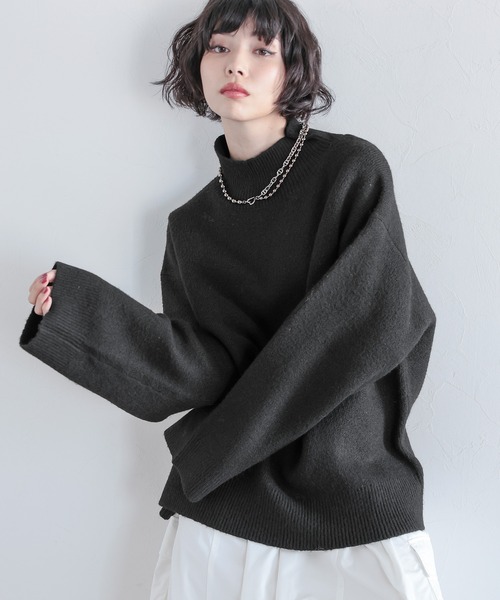 PAGEBOY（ページボーイ）の「ウールMIXマシュマロハイネック（ニット/セーター・レディース・オフホワイト/ブルー/ローズ/ブラック・FREE）」の11枚目の写真