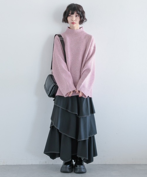 PAGEBOY（ページボーイ）の「ウールMIXマシュマロハイネック（ニット/セーター・レディース・オフホワイト/ブルー/ローズ/ブラック・FREE）」の18枚目の写真