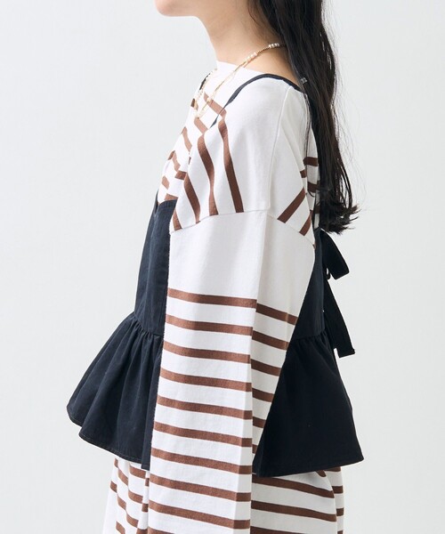 FREAK'S STORE(フリークスストア)の「ミリタリー フリル ビスチェ(キャミソール・レディース・オリーブ/ブラック・フリ-)」の13枚目の写真