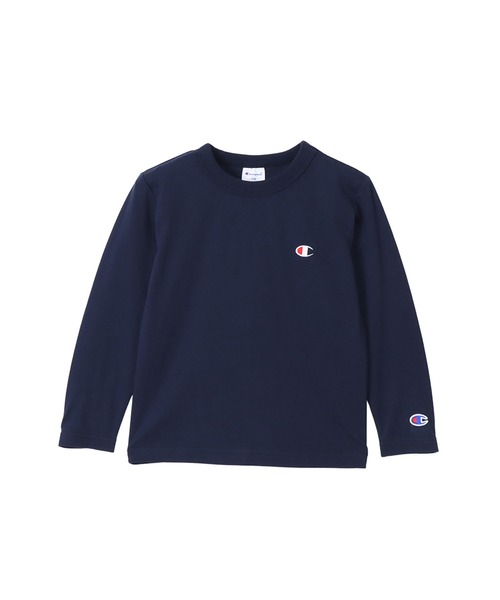 Champion(チャンピオン)の「【Champion/チャンピオン】キッズ ベーシック ロングスリーブTシャツ(Tシャツ/カットソー・キッズ・ブラック/ネイビー/オフホワイト/グレー/オートミール/アーミー・150/110/130/120/160/100/140)」の6枚目の写真