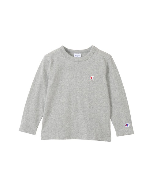 Champion(チャンピオン)の「【Champion/チャンピオン】キッズ ベーシック ロングスリーブTシャツ(Tシャツ/カットソー・キッズ・ブラック/ネイビー/オフホワイト/グレー/オートミール/アーミー・150/110/130/120/160/100/140)」の3枚目の写真