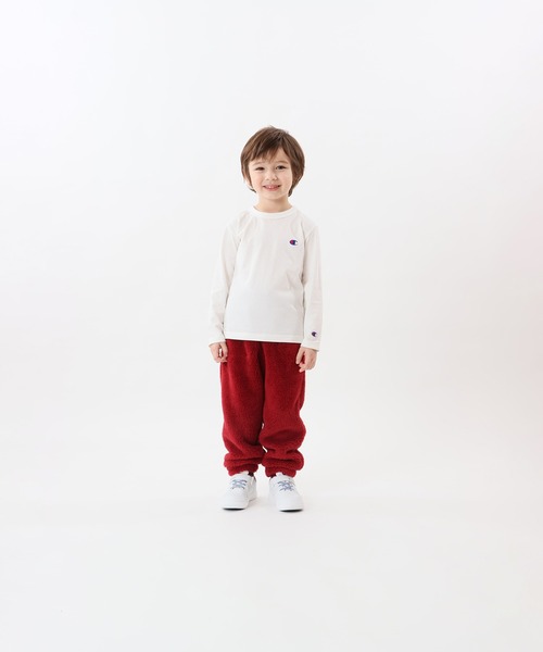 Champion(チャンピオン)の「【Champion/チャンピオン】キッズ ベーシック ロングスリーブTシャツ(Tシャツ/カットソー・キッズ・ブラック/ネイビー/オフホワイト/グレー/オートミール/アーミー・150/110/130/120/160/100/140)」の22枚目の写真