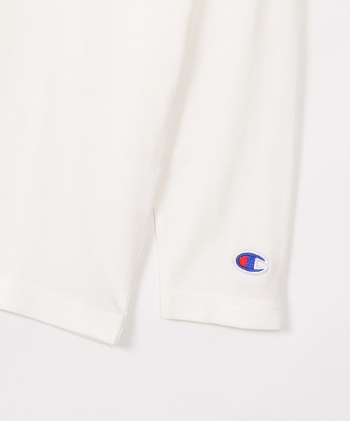 Champion(チャンピオン)の「【Champion/チャンピオン】キッズ ベーシック ロングスリーブTシャツ(Tシャツ/カットソー・キッズ・ブラック/ネイビー/オフホワイト/グレー/オートミール/アーミー・150/110/130/120/160/100/140)」の9枚目の写真