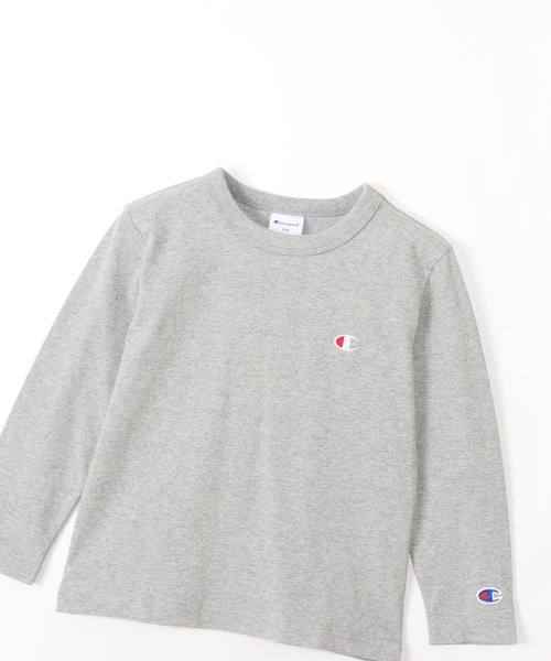 Champion(チャンピオン)の「【Champion/チャンピオン】キッズ ベーシック ロングスリーブTシャツ(Tシャツ/カットソー・キッズ・ブラック/ネイビー/オフホワイト/グレー/オートミール/アーミー・150/110/130/120/160/100/140)」の11枚目の写真