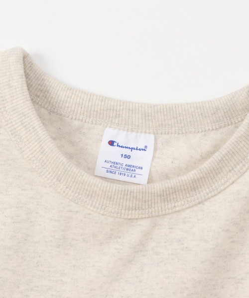 Champion(チャンピオン)の「【Champion/チャンピオン】キッズ ベーシック ロングスリーブTシャツ(Tシャツ/カットソー・キッズ・ブラック/ネイビー/オフホワイト/グレー/オートミール/アーミー・150/110/130/120/160/100/140)」の21枚目の写真