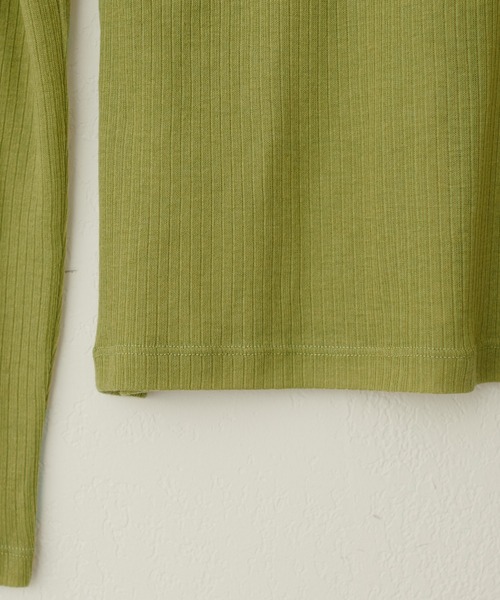 natural couture(ナチュラルクチュール)の「シアーテレコタートル(Tシャツ/カットソー・レディース・ボルドー/ブラック/グリーン/オフホワイト・FREE)」の21枚目の写真