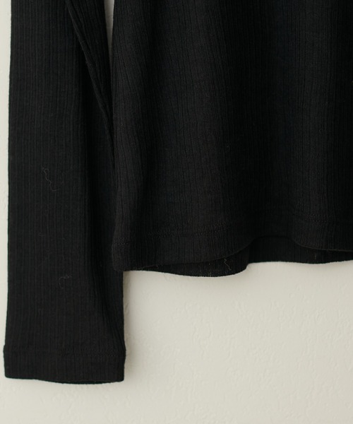 natural couture(ナチュラルクチュール)の「シアーテレコタートル(Tシャツ/カットソー・レディース・ボルドー/ブラック/グリーン/オフホワイト・FREE)」の16枚目の写真