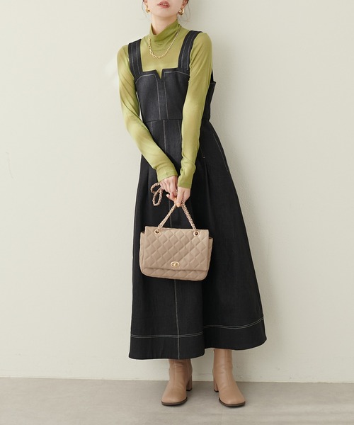 natural couture(ナチュラルクチュール)の「シアーテレコタートル(Tシャツ/カットソー・レディース・ボルドー/ブラック/グリーン/オフホワイト・FREE)」の20枚目の写真