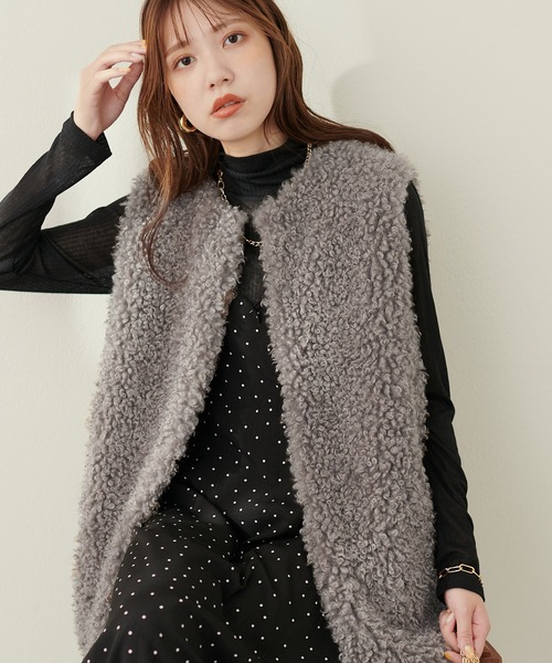 natural couture(ナチュラルクチュール)の「シアーテレコタートル(Tシャツ/カットソー・レディース・ボルドー/ブラック/グリーン/オフホワイト・FREE)」の12枚目の写真