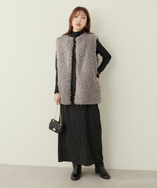 natural couture(ナチュラルクチュール)の「シアーテレコタートル(Tシャツ/カットソー・レディース・ボルドー/ブラック/グリーン/オフホワイト・FREE)」の13枚目の写真