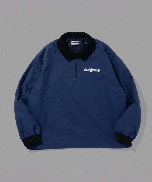 centimeter（センチメーター）の「Stand collar halfzip shirt（シャツ/ブラウス・メンズ・ブラック/オフホワイト/ネイビー・LARGE/X-LARGE/MEDIUM）」の3枚目の写真