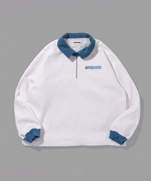 centimeter（センチメーター）の「Stand collar halfzip shirt（シャツ/ブラウス・メンズ・ブラック/オフホワイト/ネイビー・LARGE/X-LARGE/MEDIUM）」の2枚目の写真