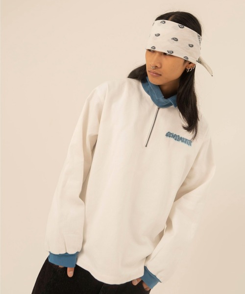 centimeter（センチメーター）の「Stand collar halfzip shirt（シャツ/ブラウス・メンズ・ブラック/オフホワイト/ネイビー・LARGE/X-LARGE/MEDIUM）」の5枚目の写真