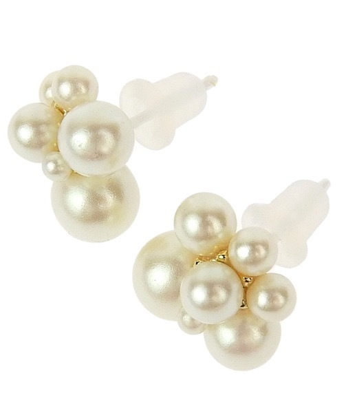 itam(アイタム)の「【itam】アイタム /パールセラミックポストピアス / 金属アレルギー対応ピアス(ピアス(両耳用)・レディース・ゴールド・FREE)」の2枚目の写真