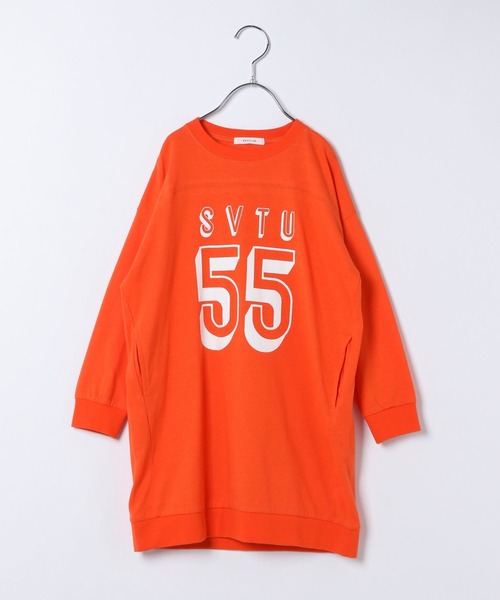 BAYFLOW（ベイフロー）の「アソートロゴビッグワンピース(KIDS)（ワンピース・キッズ・アイボリー/ブラック/パープル/オレンジ・130cm/140cm/110cm/150cm/120cm）」の17枚目の写真