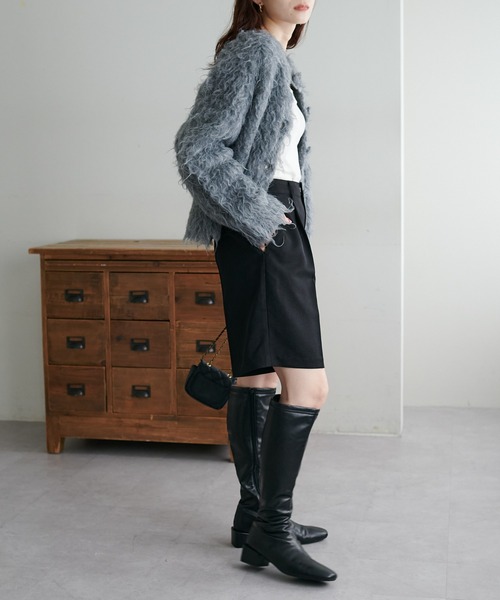 DISCOAT（ディスコート）の「ウールライクショートパンツ（その他パンツ・レディース・ベージュ/ブラック/グレー・FREE）」の5枚目の写真