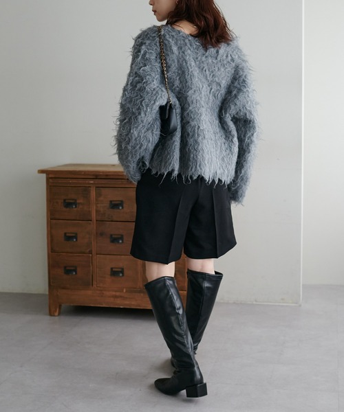 DISCOAT（ディスコート）の「ウールライクショートパンツ（その他パンツ・レディース・ベージュ/ブラック/グレー・FREE）」の6枚目の写真