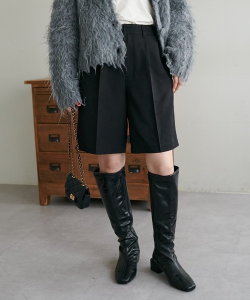 DISCOAT（ディスコート）の「ウールライクショートパンツ（その他パンツ・レディース・ベージュ/ブラック/グレー・FREE）」の7枚目の写真